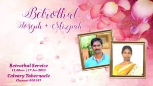 Betrothal Service - Joseph And Mizpah