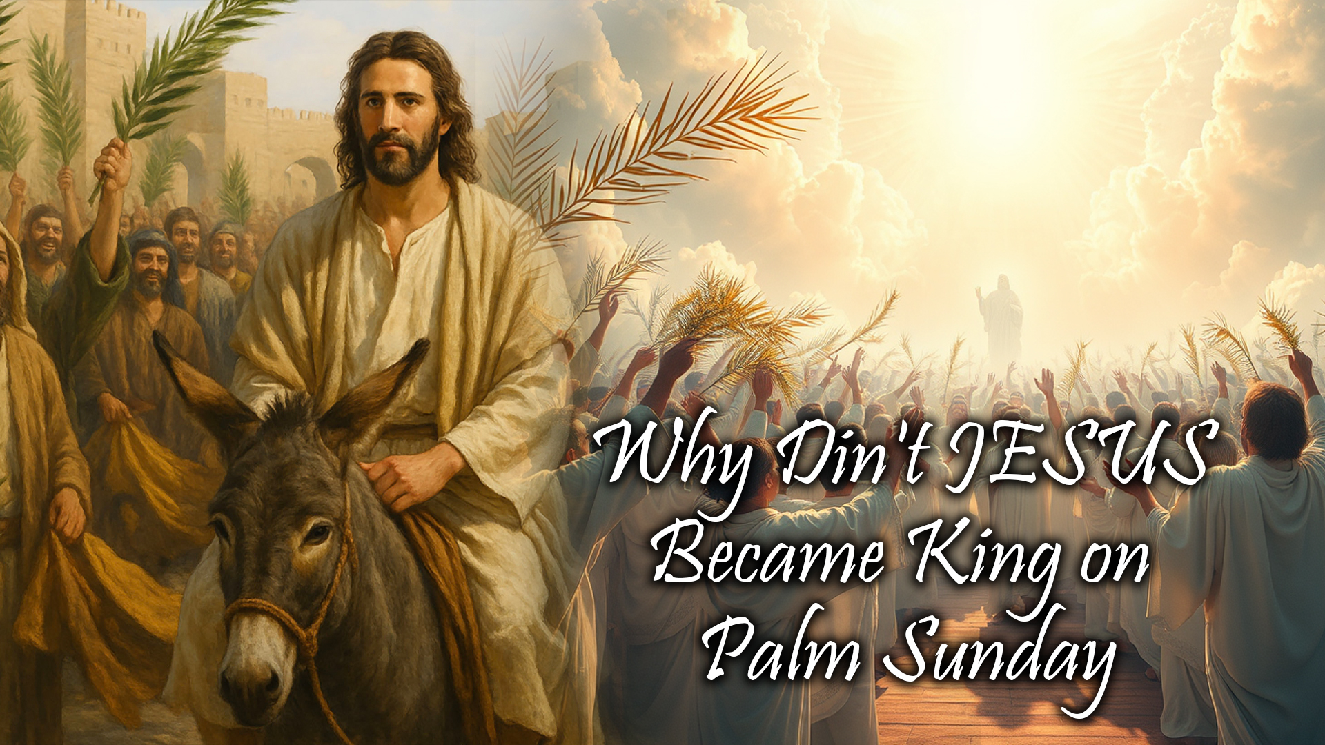 Why Dint Jesus Become King On Palm Sunday?