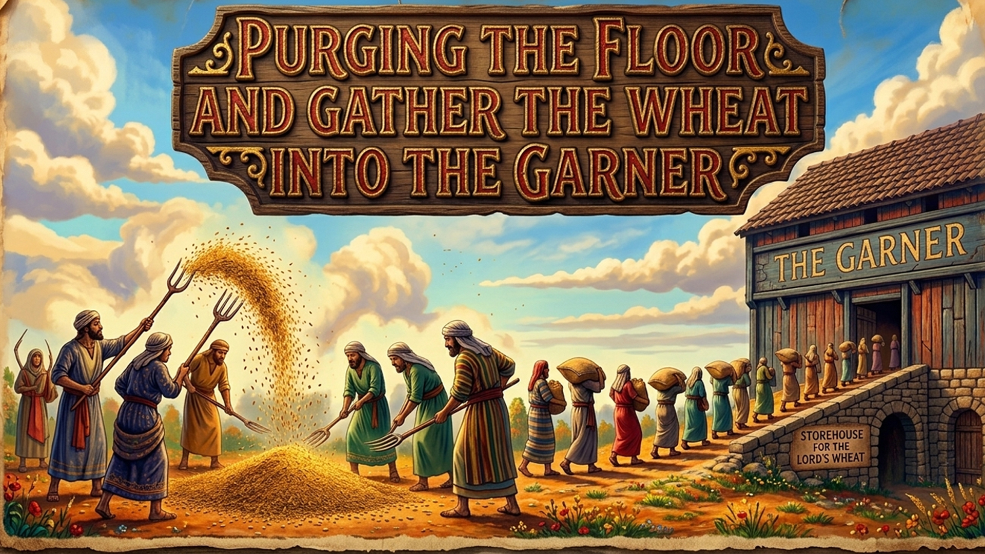 Purging The Floor And Gather The Wheat Into The Garner