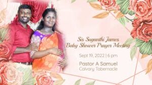 Sis. Suganthi James Baby Shower Prayer Meeting