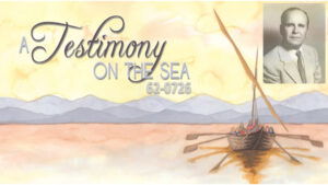 A Testimony Upon The Sea