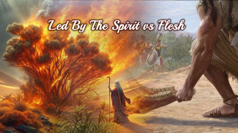 Led By The Spirit vs Led By The Flesh